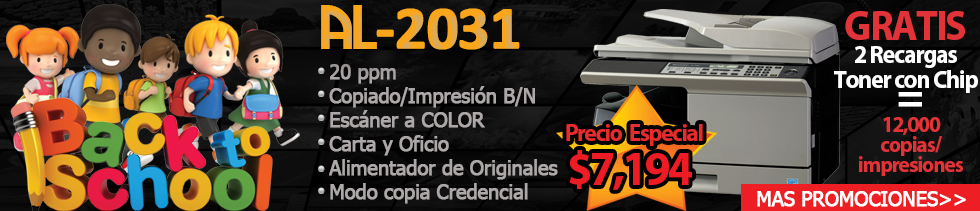 Promociones Copiadoras AL2031 AL2041 AL2051